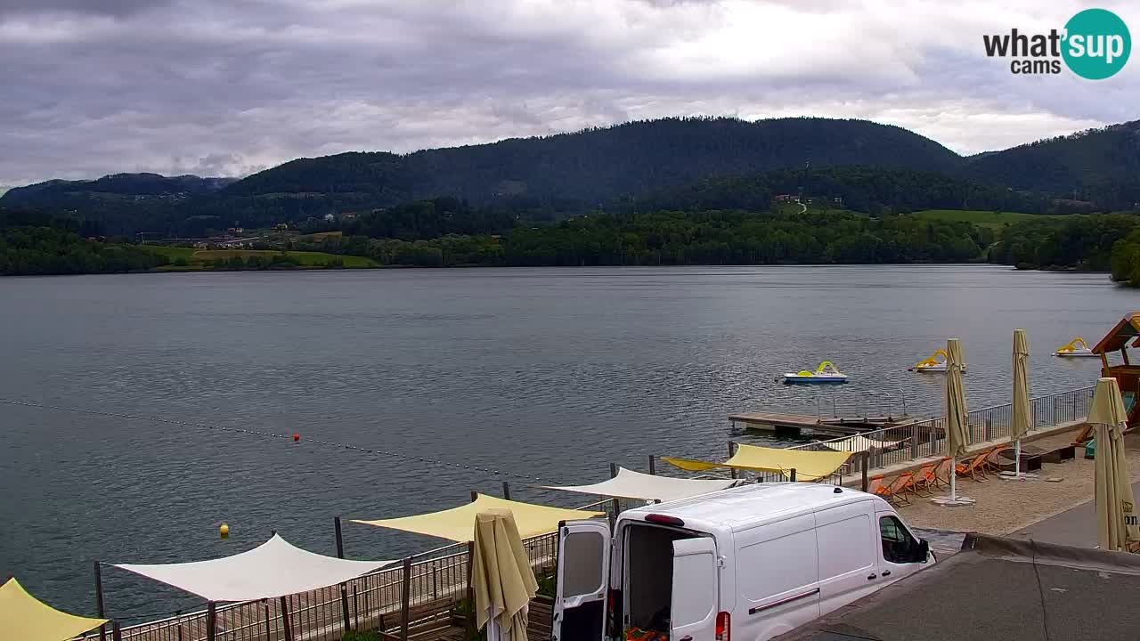 Webcam lac de Velenje – Vue en direct depuis Velenje Beach