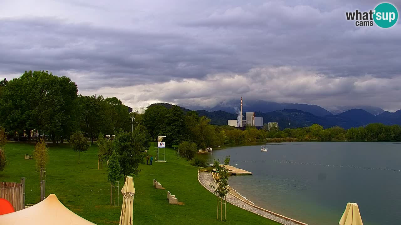 Webcam lago Velenje – Vista en directo desde Velenje Beach