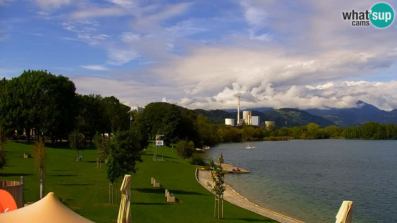 Web kamera Velenjsko jezero – Plaža Velenje uživo