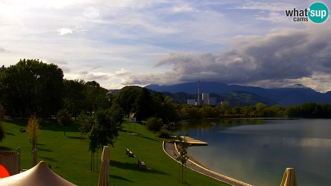 Webcam lago Velenje – Vista en directo desde Velenje Beach