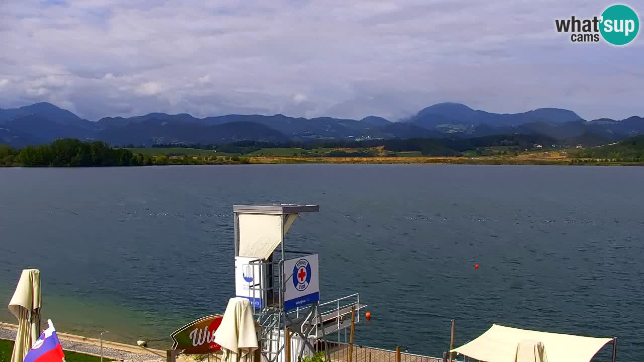 Webcam Lago di Velenje – Spiaggia di Velenje in diretta