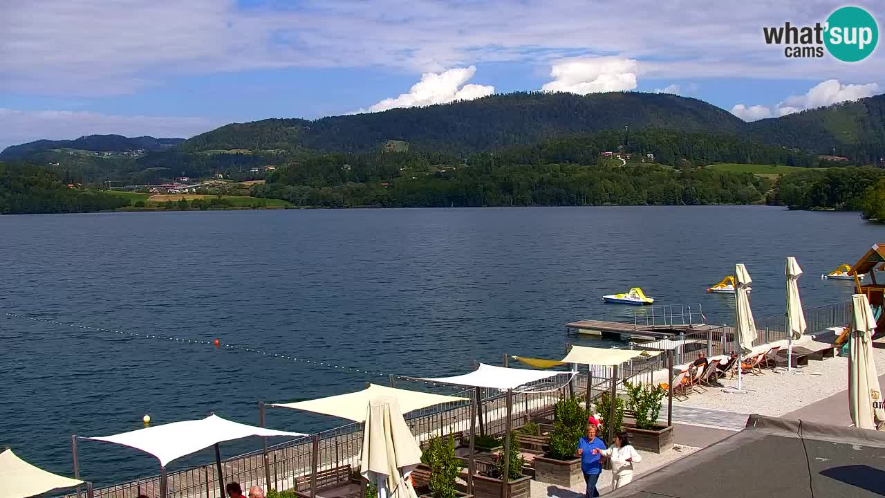 Webcam lac de Velenje – Vue en direct depuis Velenje Beach