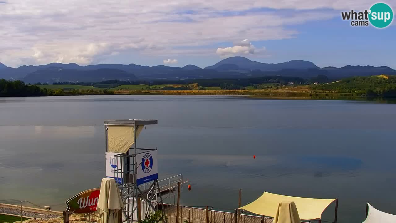 Webcam lago Velenje – Vista en directo desde Velenje Beach