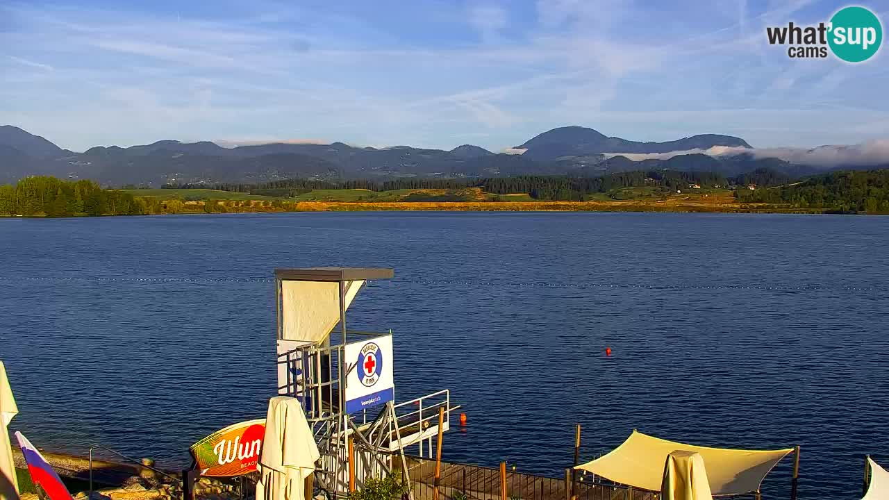 Webcam Lago di Velenje – Spiaggia di Velenje in diretta