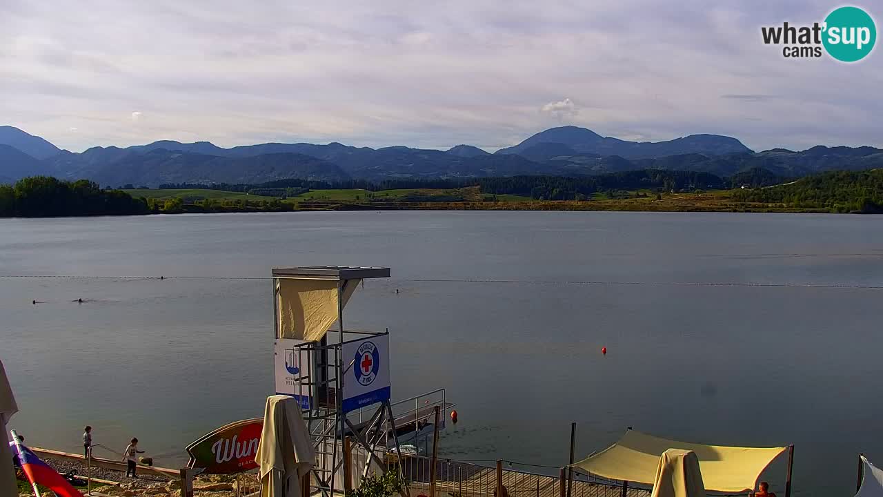 Webcam lago Velenje – Vista en directo desde Velenje Beach