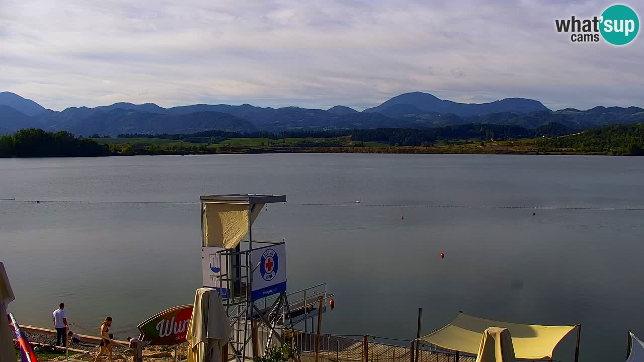 Webcam lac de Velenje – Vue en direct depuis Velenje Beach