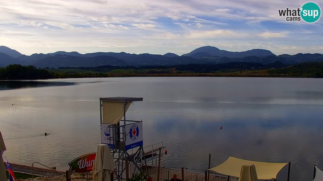 Webcam lac de Velenje – Vue en direct depuis Velenje Beach