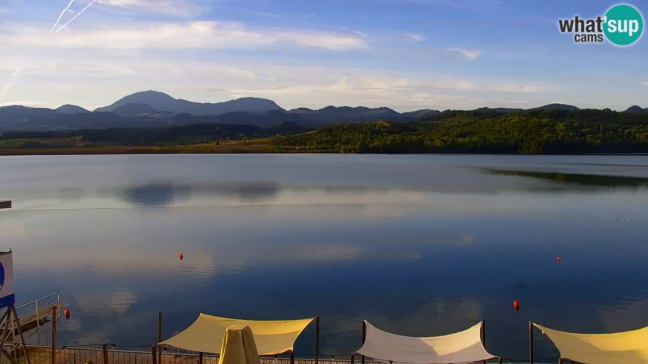 Web kamera Velenjsko jezero – Plaža Velenje uživo
