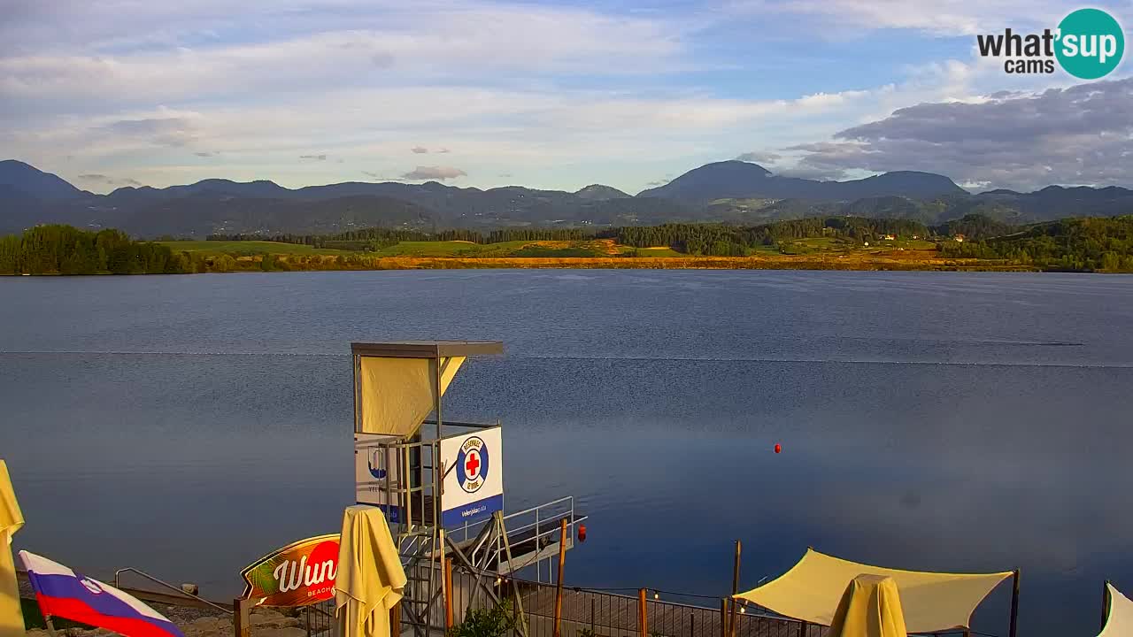 Webcam lac de Velenje – Vue en direct depuis Velenje Beach