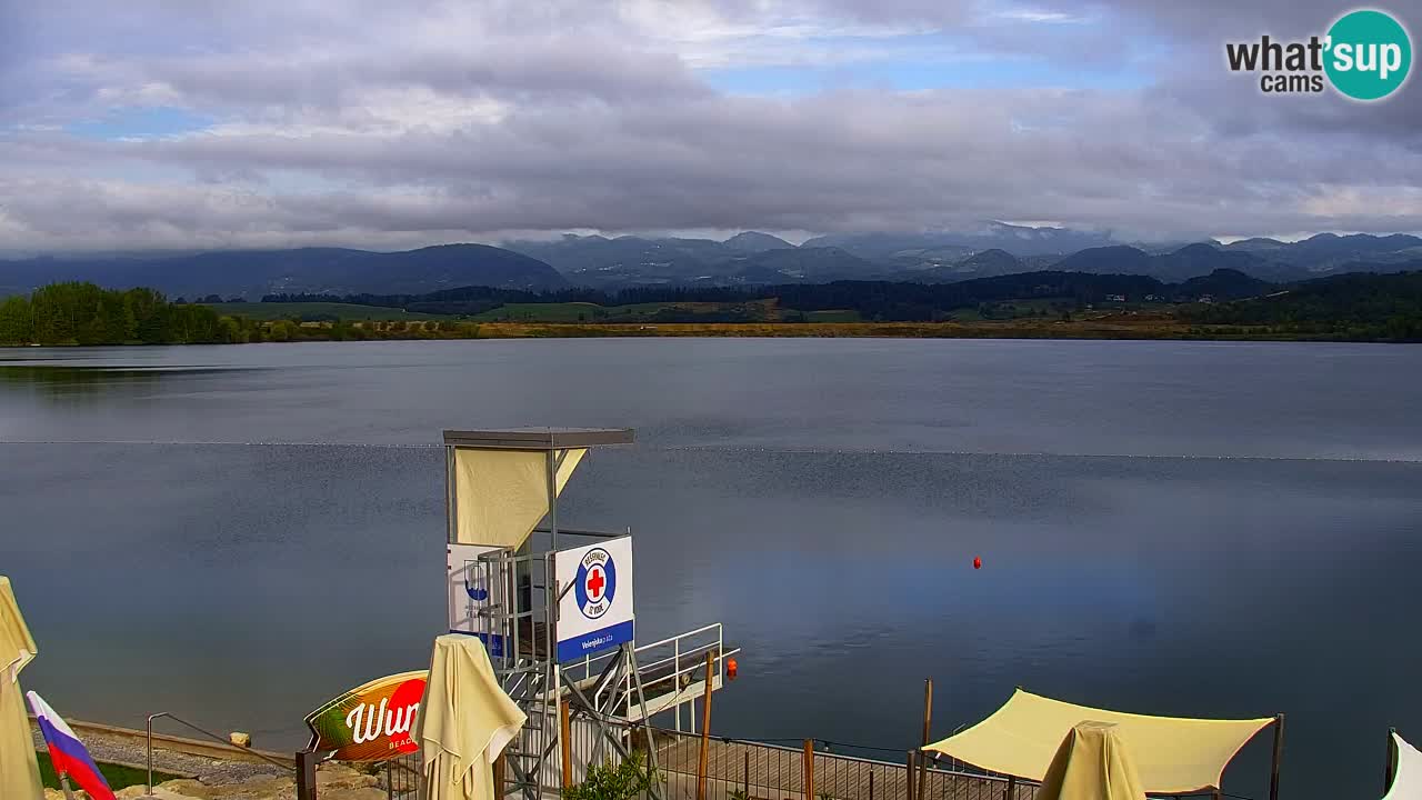 Webcam lago Velenje – Vista en directo desde Velenje Beach