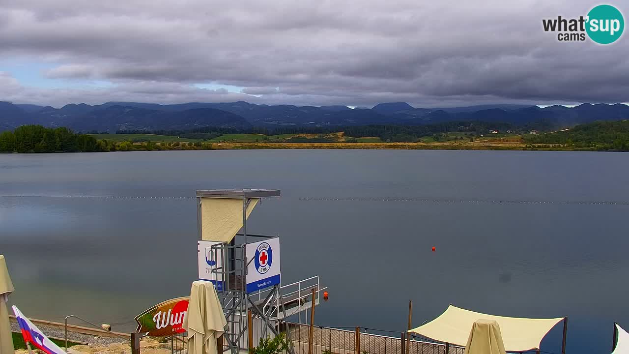 Webcam lac de Velenje – Vue en direct depuis Velenje Beach