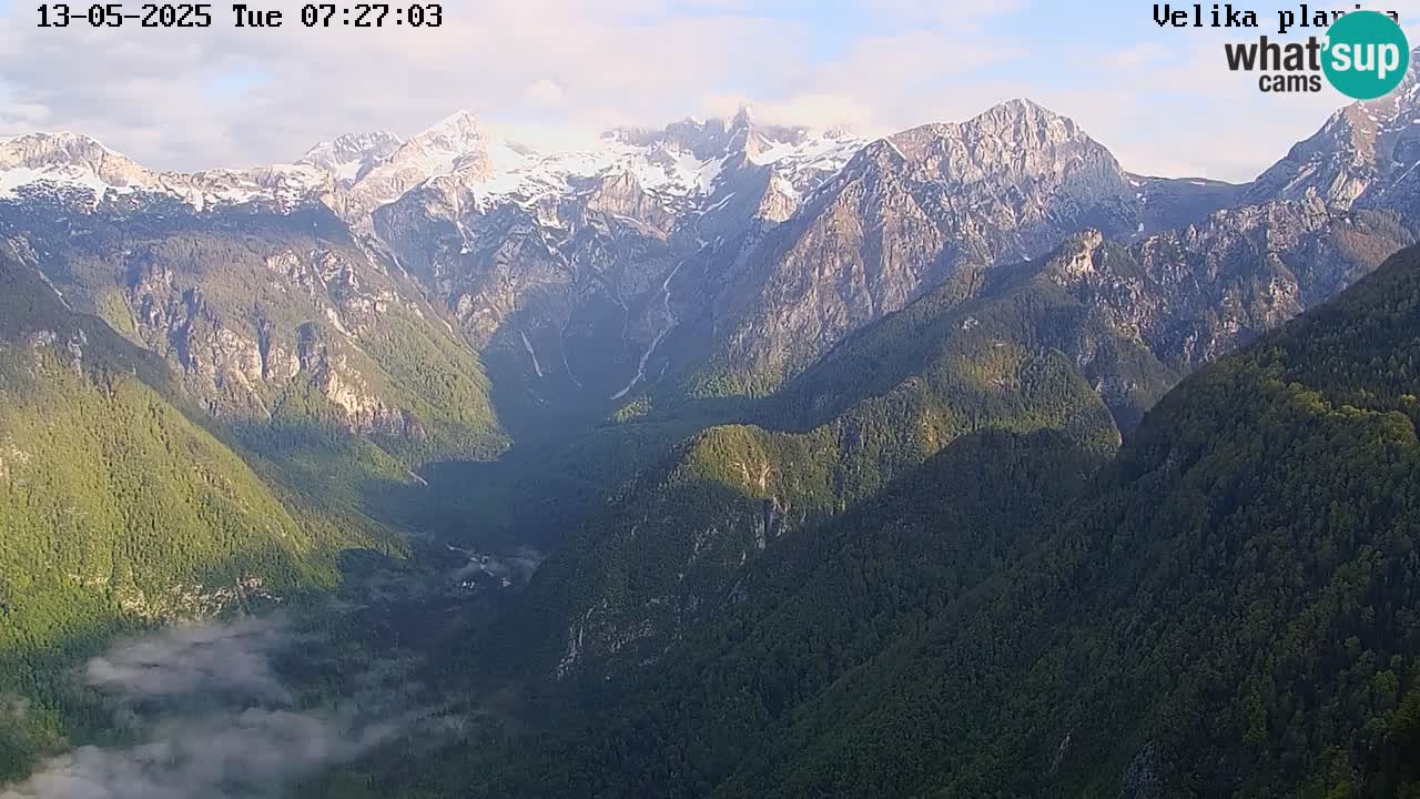 Dolina Kamniške Bistrice | Spletna kamera Velika Planina