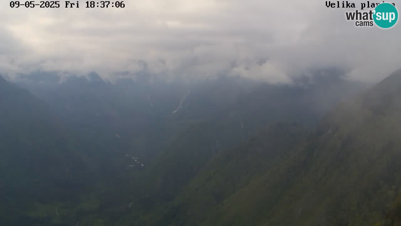 Valle Kamniška Bistrica | webcam Velika Planina