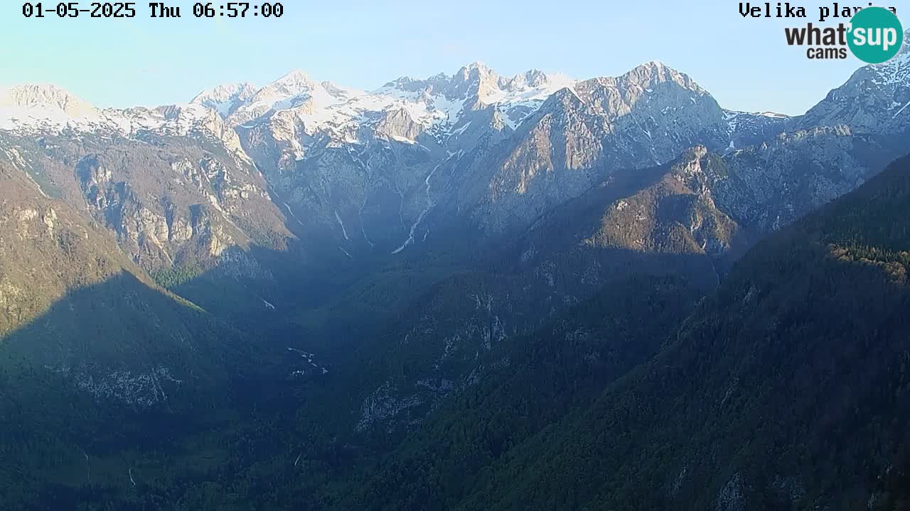 Valley Kamniške Bistrice | Webcam live Velika Planina