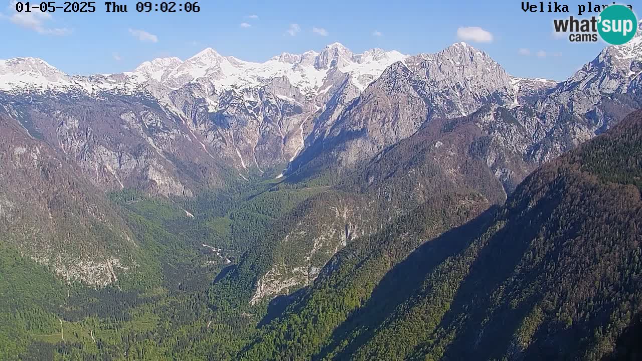 Dolina Kamniške Bistrice | Spletna kamera Velika Planina