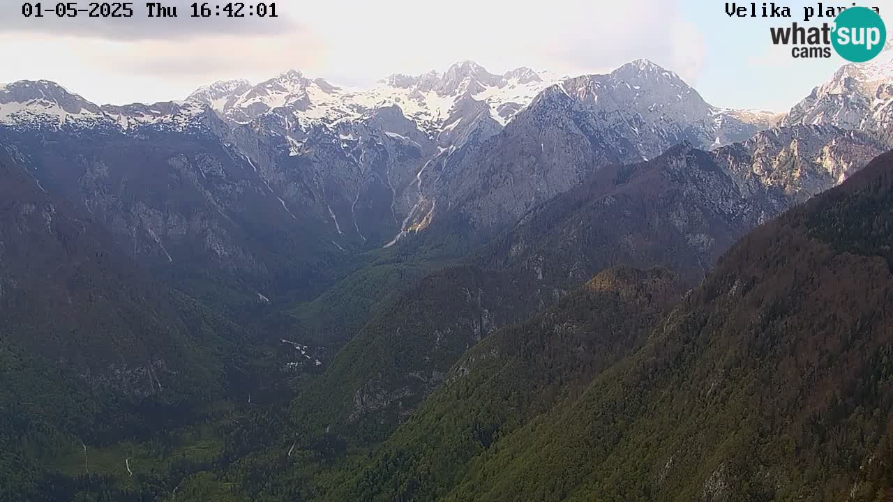 Valley Kamniške Bistrice | Webcam live Velika Planina