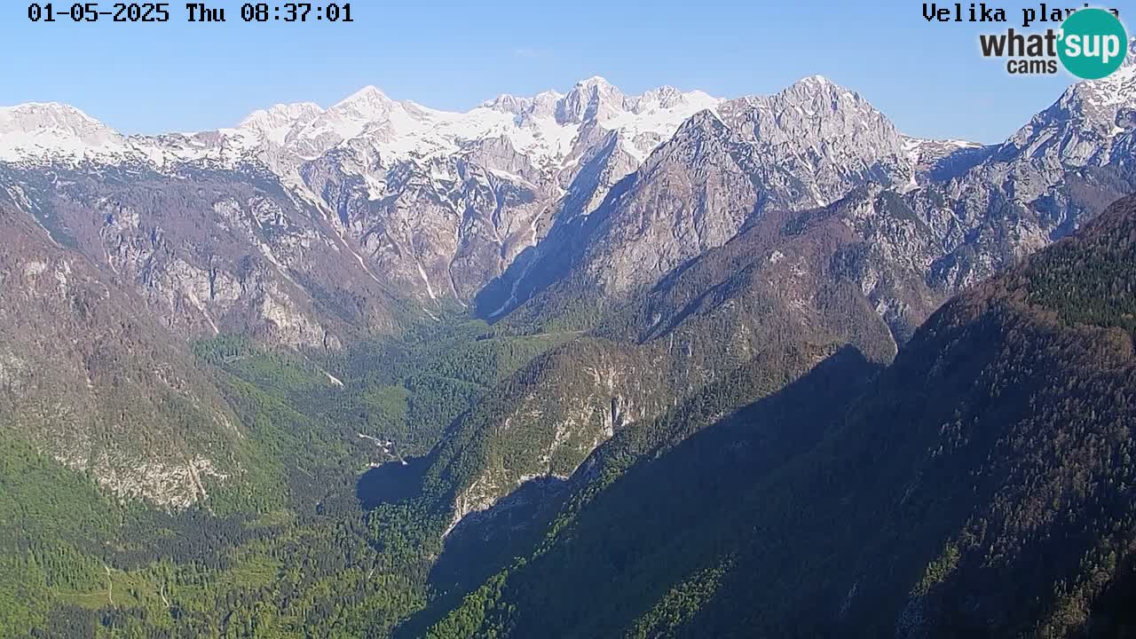 Dolina Kamniške Bistrice | Spletna kamera Velika Planina