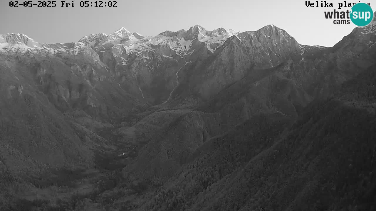Valley Kamniške Bistrice | Webcam live Velika Planina