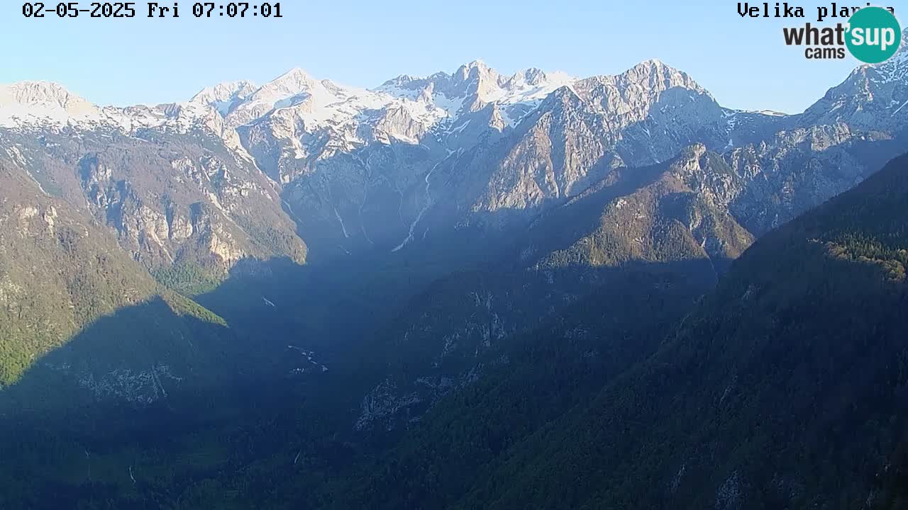 Vallée Kamniška Bistrica | webcam Velika Planina