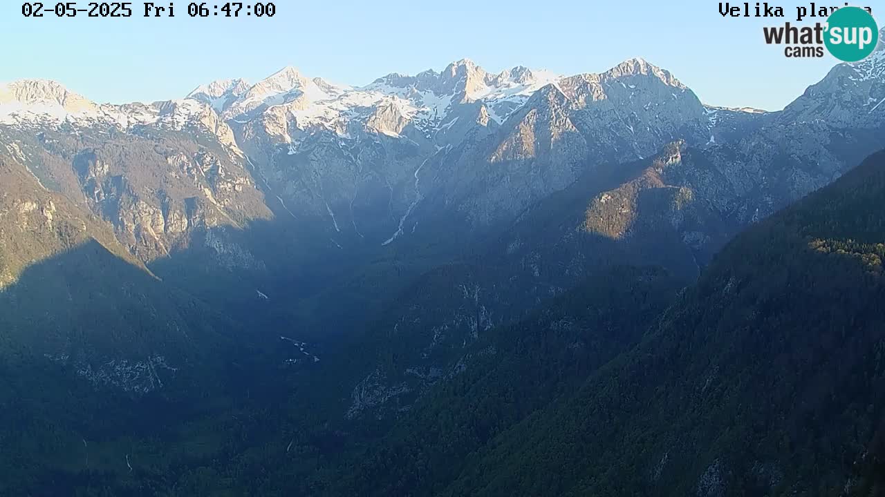 Vallée Kamniška Bistrica | webcam Velika Planina