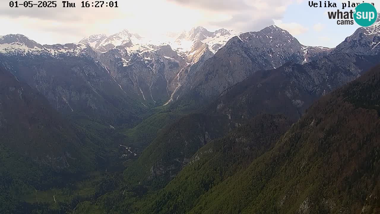 Dolina Kamniške Bistrice | Spletna kamera Velika Planina