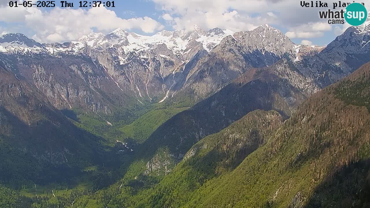 Valle Kamniška Bistrica | webcam Velika Planina