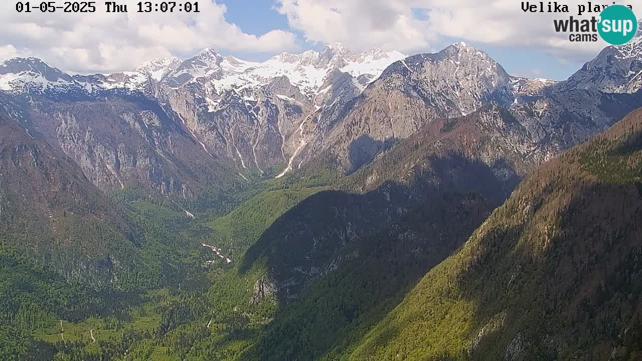 Dolina Kamniške Bistrice | Spletna kamera Velika Planina