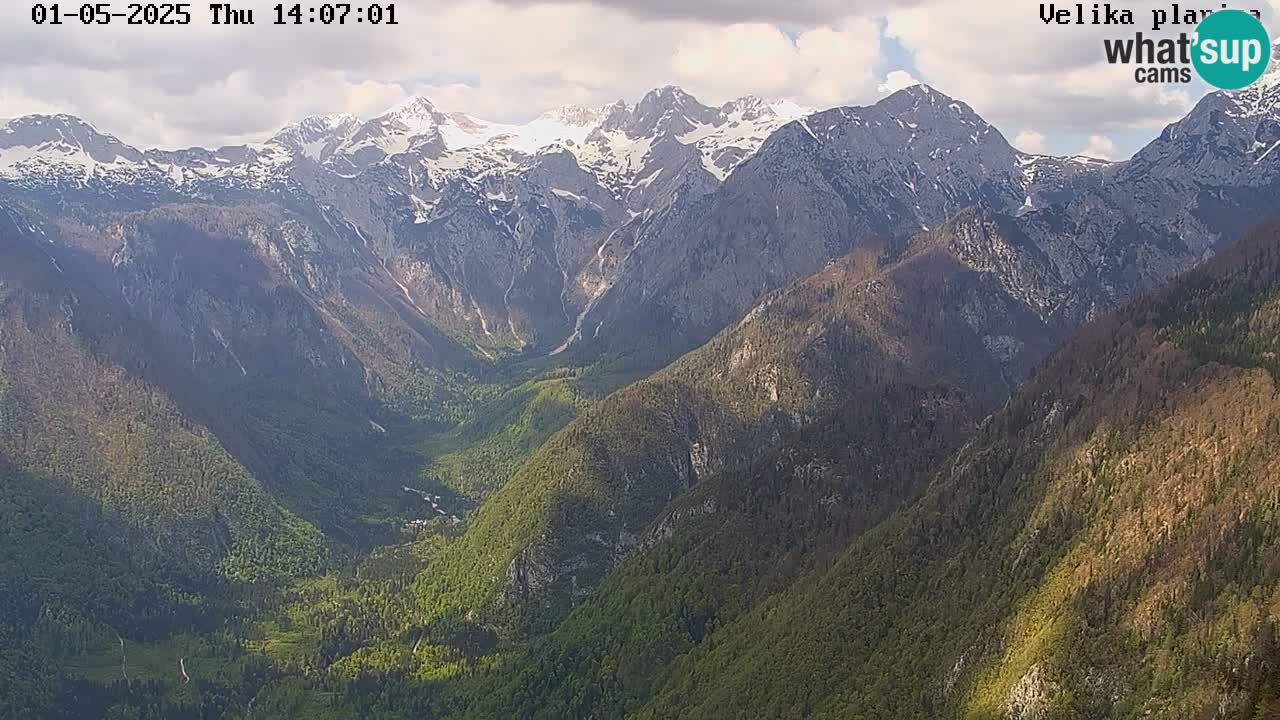 Vallée Kamniška Bistrica | webcam Velika Planina