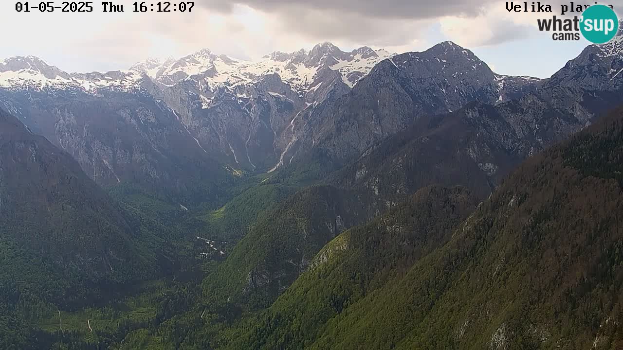 Valle Kamniška Bistrica | webcam Velika Planina