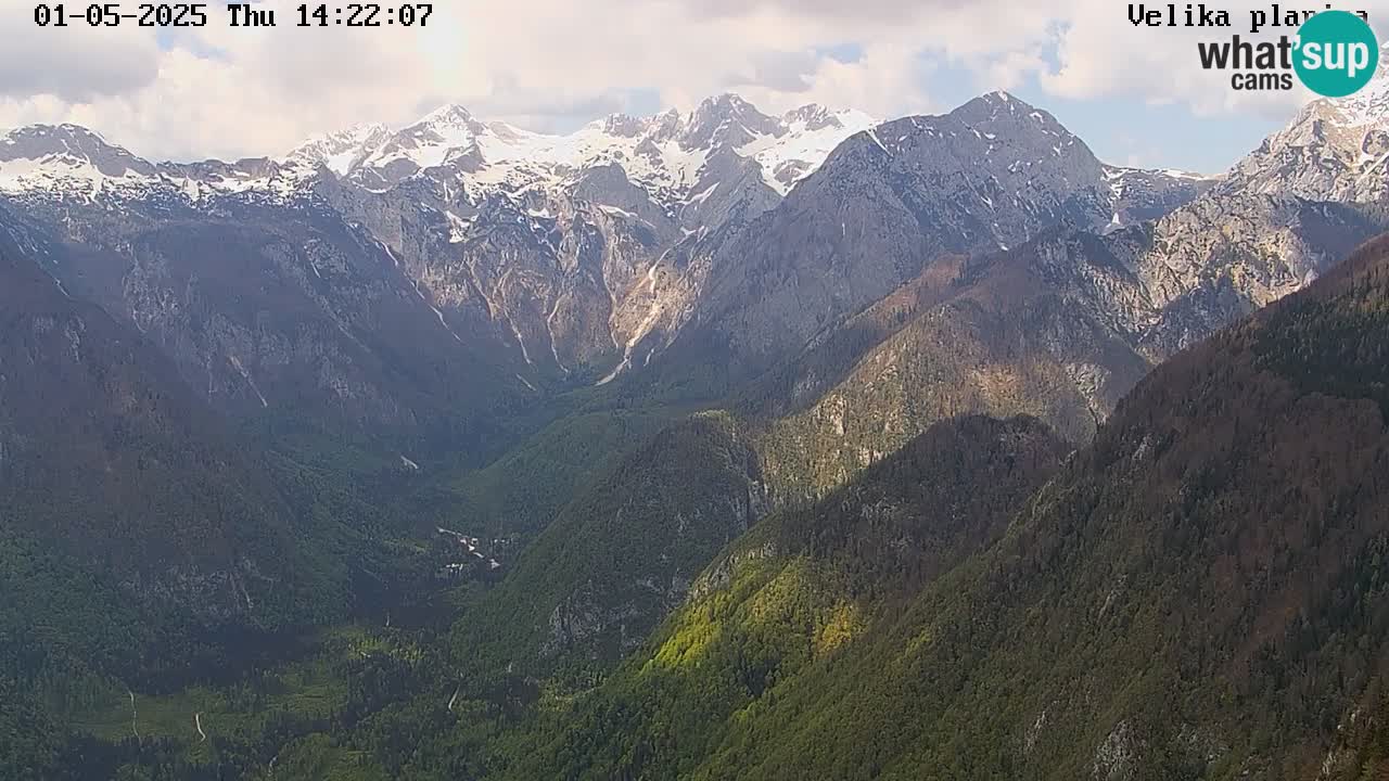 Dolina Kamniške Bistrice | Spletna kamera Velika Planina