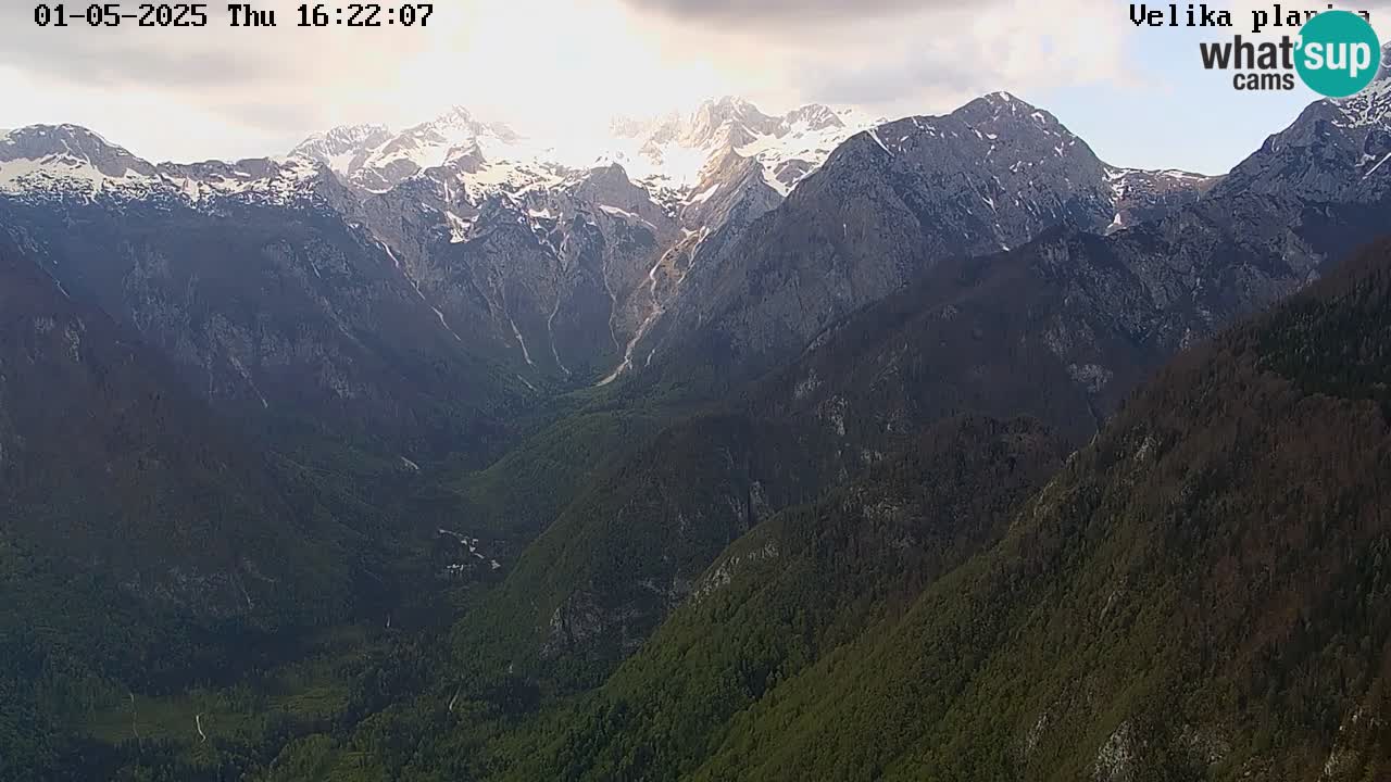 Valle Kamniška Bistrica | webcam Velika Planina