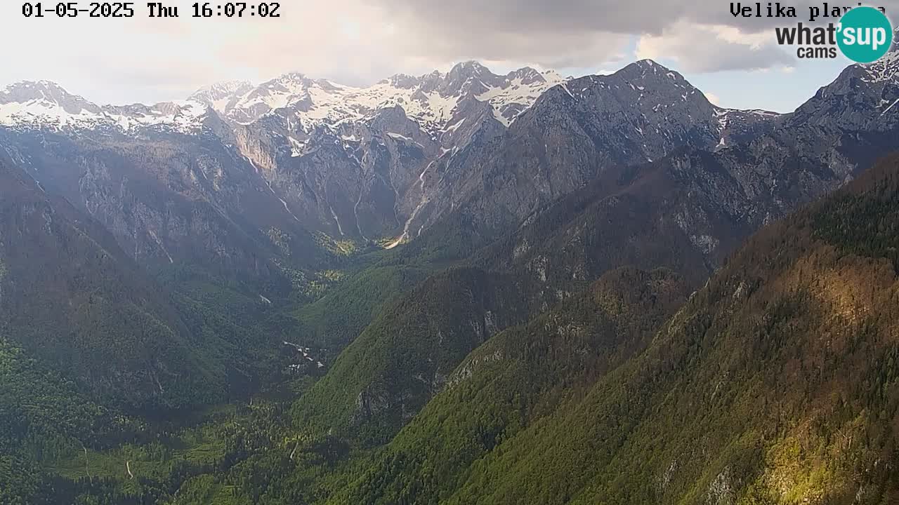 Valle Kamniška Bistrica | webcam Velika Planina