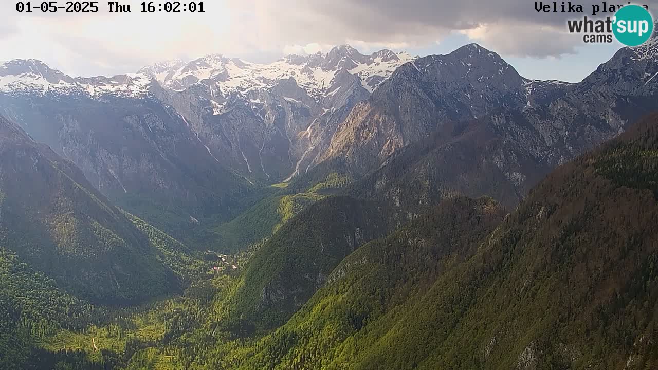 Vallée Kamniška Bistrica | webcam Velika Planina