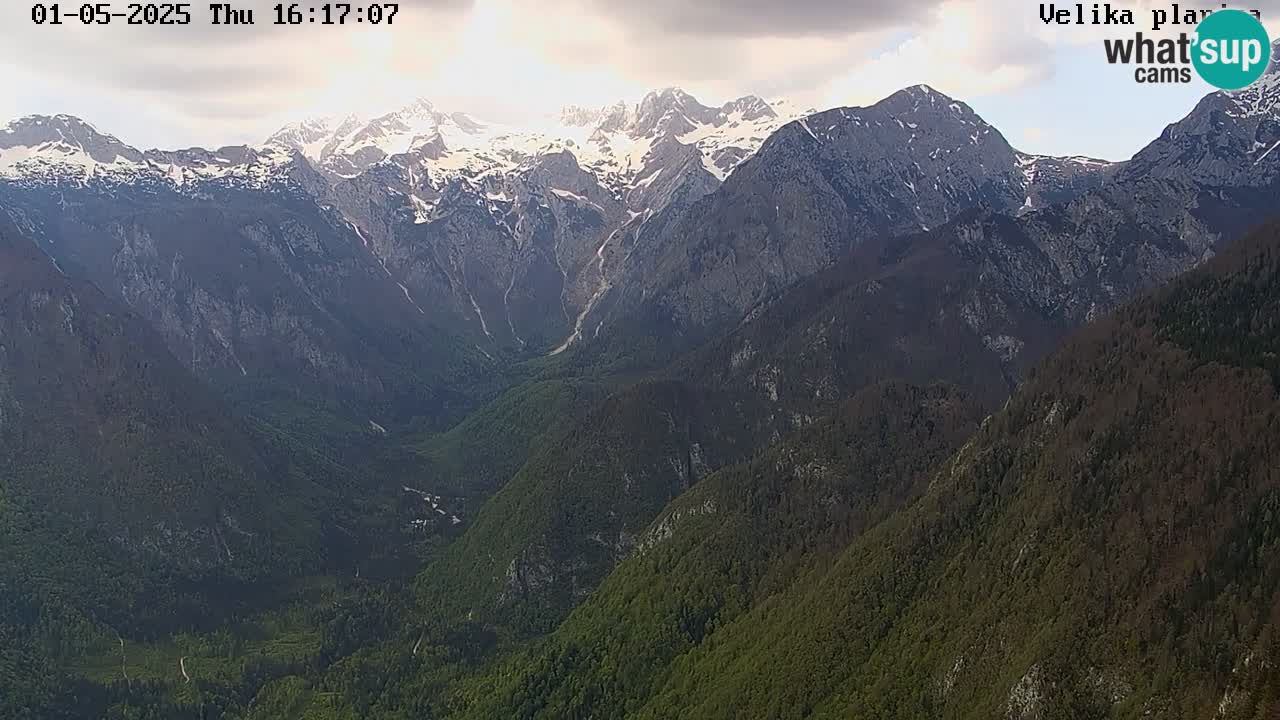 Valle Kamniška Bistrica | webcam Velika Planina