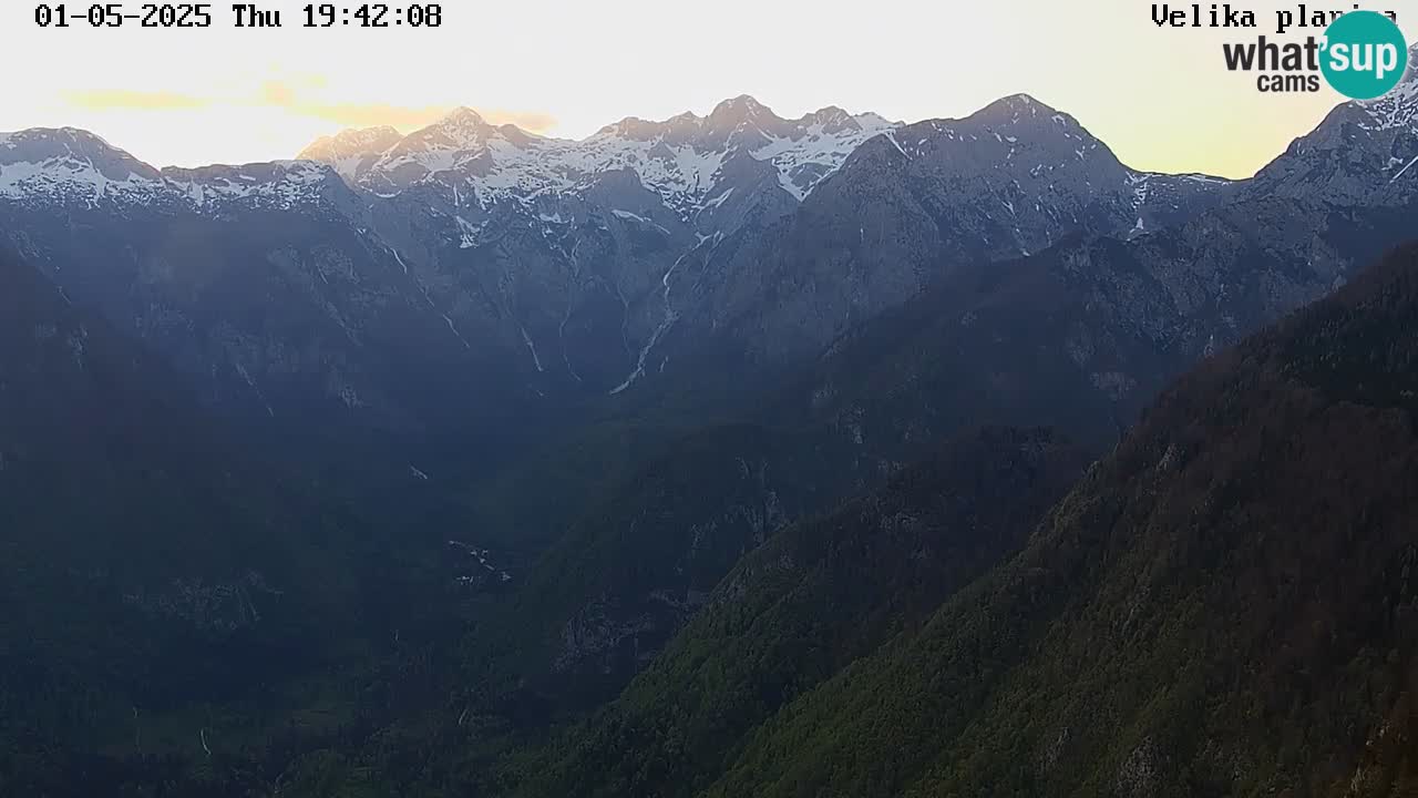 Dolina Kamniške Bistrice | Spletna kamera Velika Planina