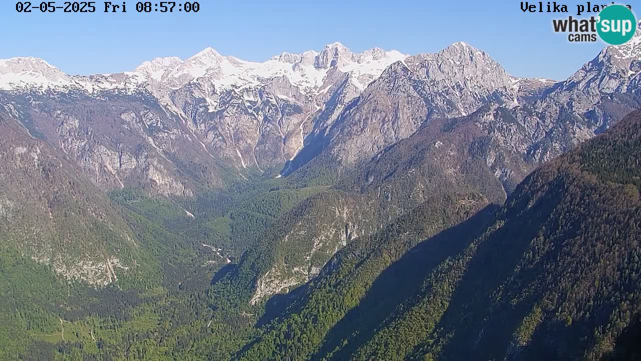 Valle Kamniška Bistrica | webcam Velika Planina
