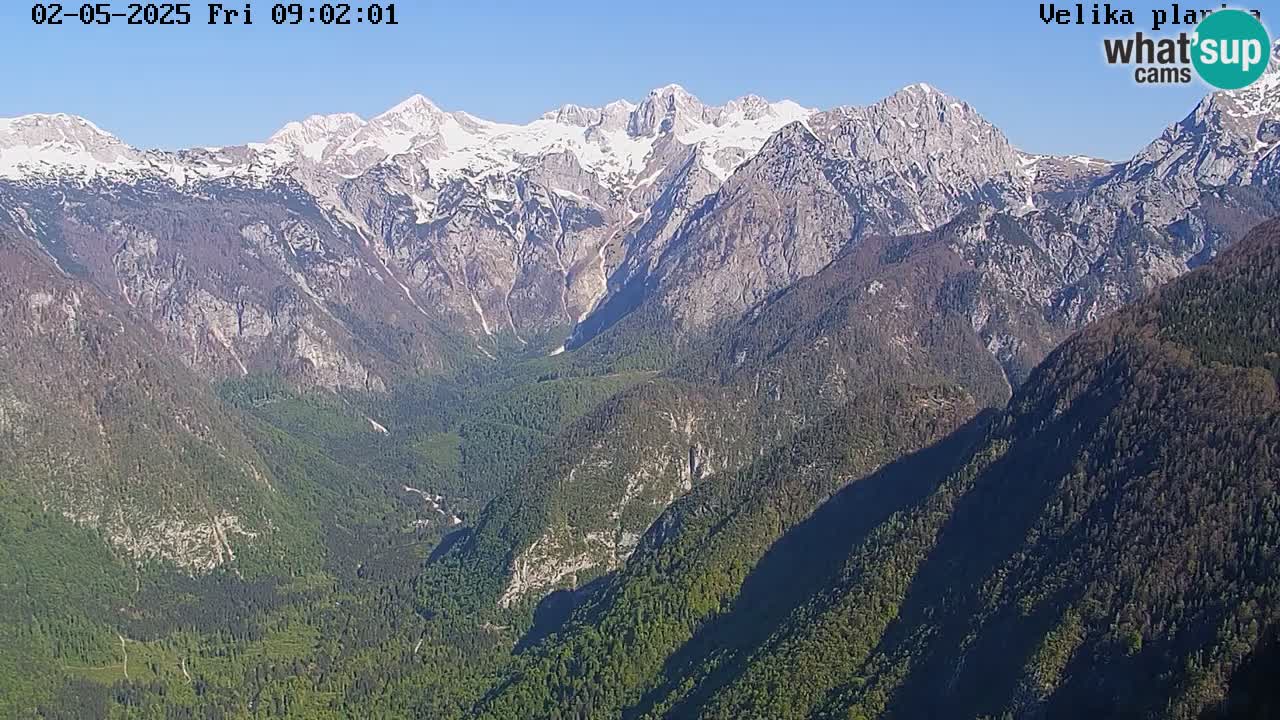 Valle Kamniška Bistrica | webcam Velika Planina