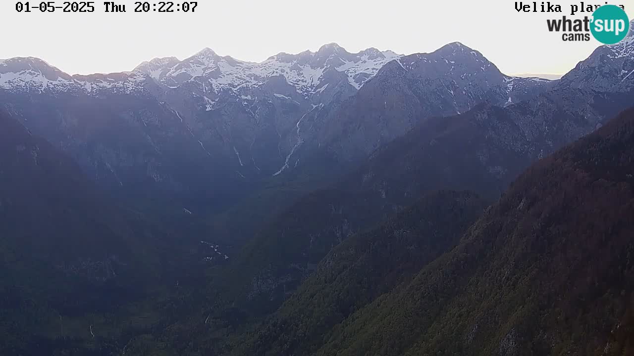 Valle Kamniška Bistrica | webcam Velika Planina