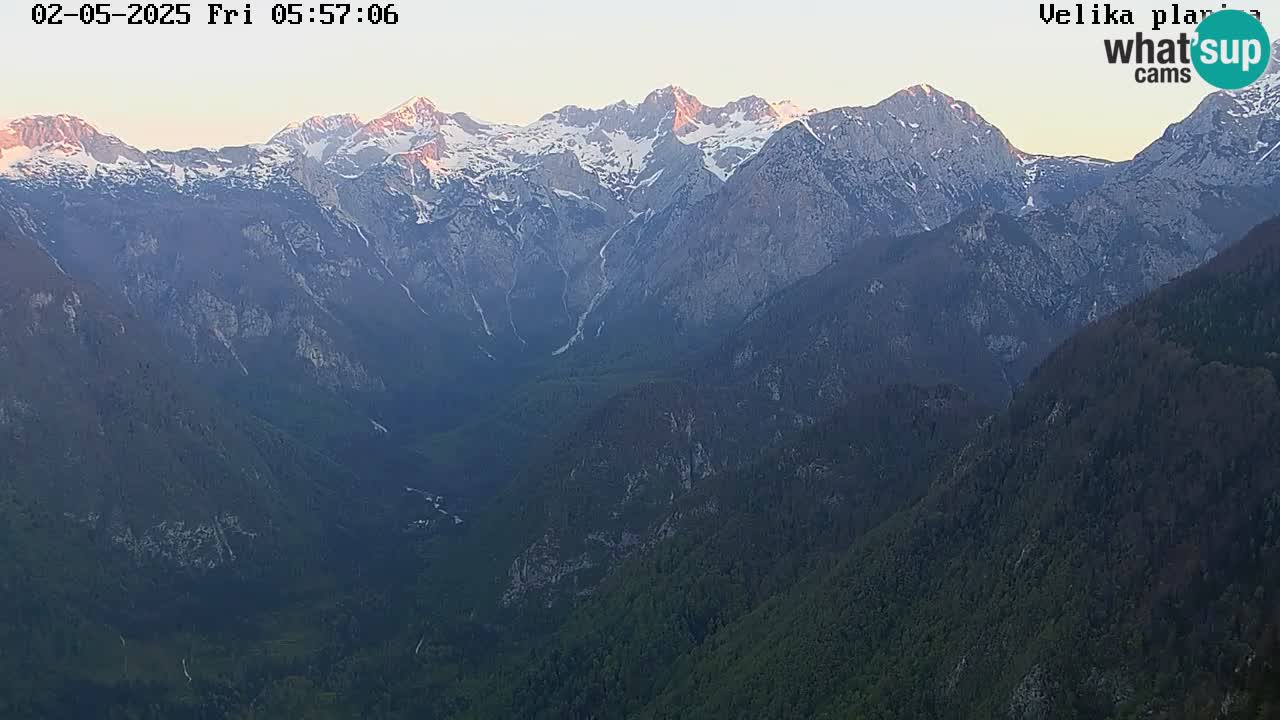 Valle Kamniška Bistrica | webcam Velika Planina