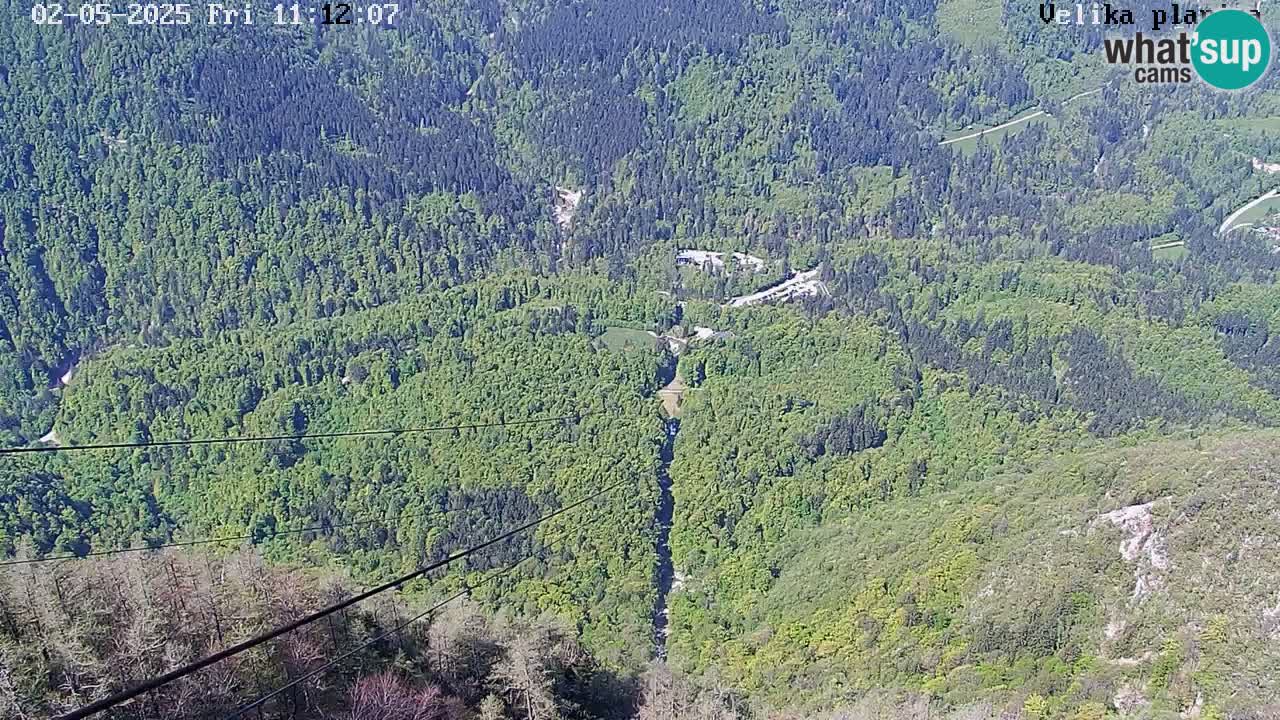 Valle Kamniška Bistrica | webcam Velika Planina