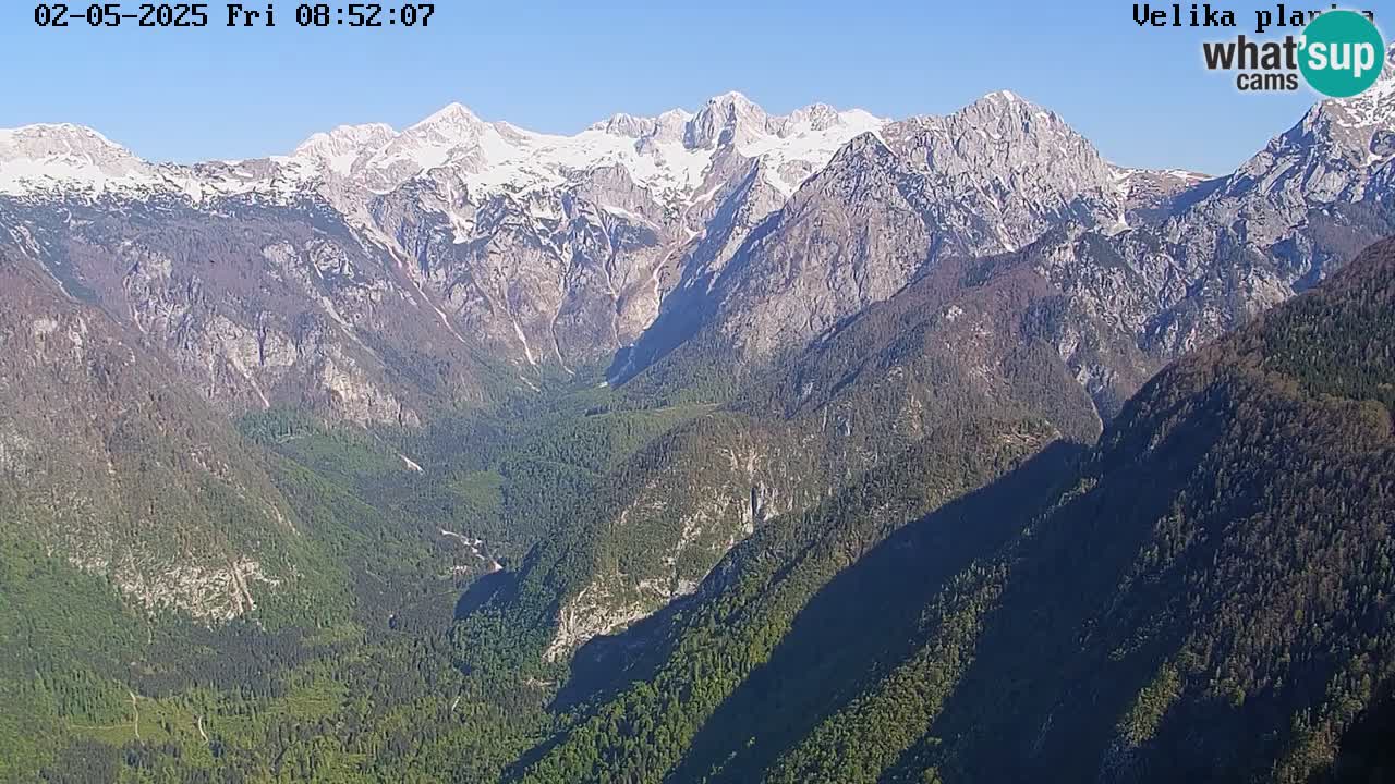 Valle Kamniška Bistrica | Webcam Velika Planina