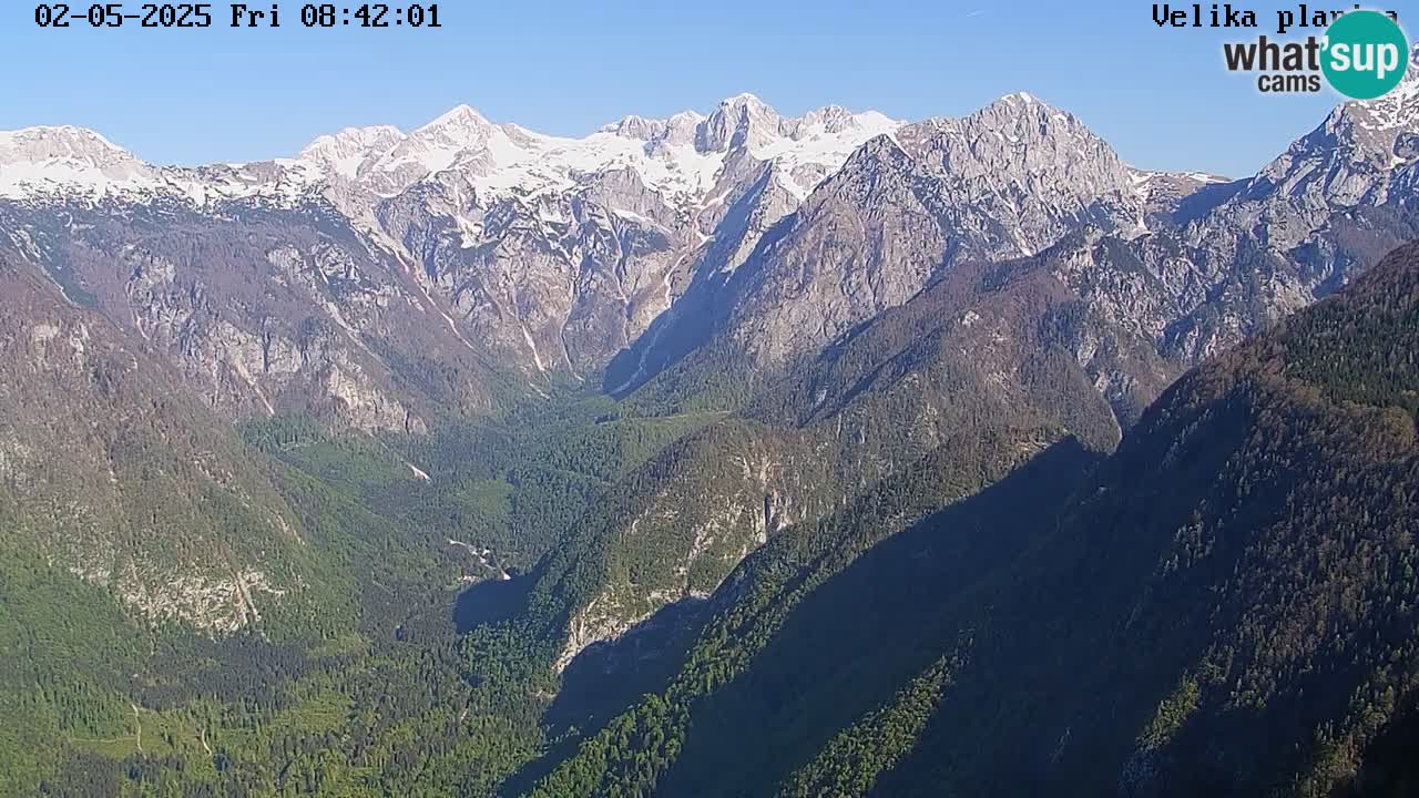 Valle Kamniška Bistrica | webcam Velika Planina