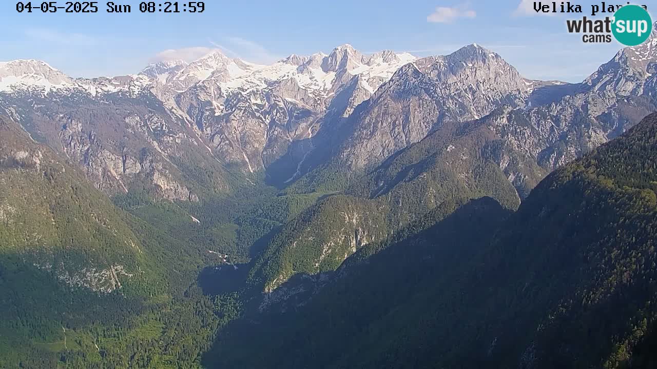 Vallée Kamniška Bistrica | webcam Velika Planina