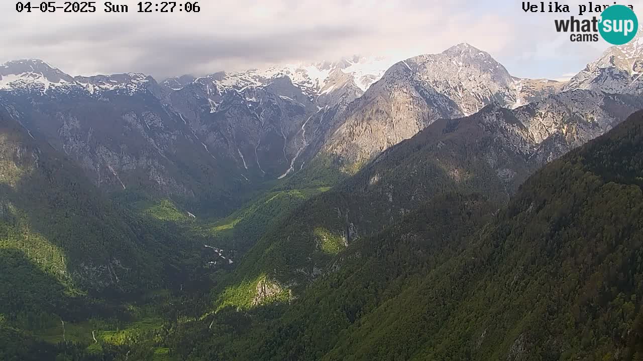 Valle Kamniška Bistrica | webcam Velika Planina