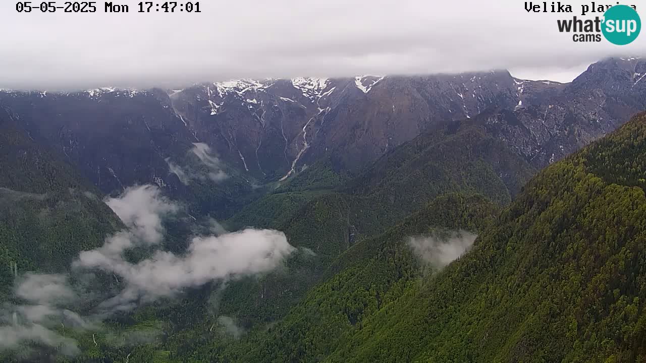 Valle Kamniška Bistrica | webcam Velika Planina