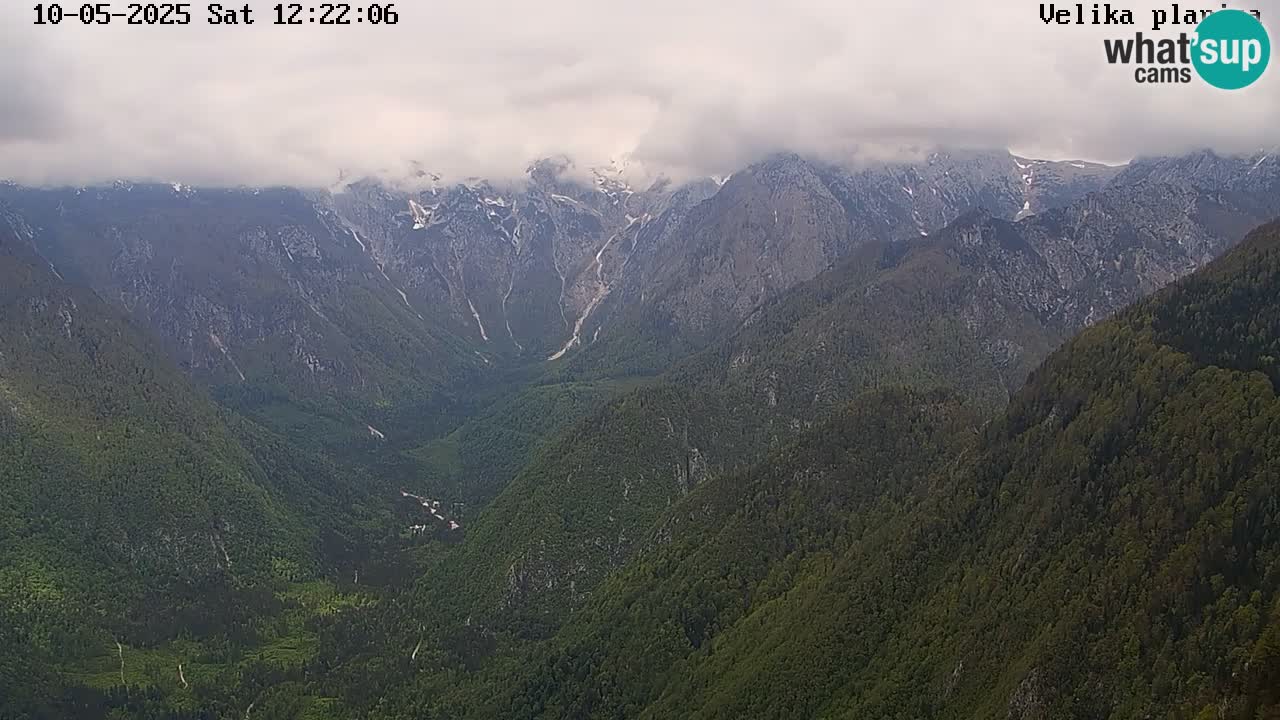 Valle Kamniška Bistrica | webcam Velika Planina