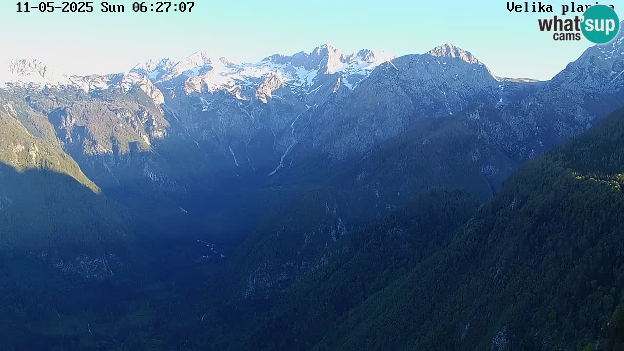 Vallée Kamniška Bistrica | webcam Velika Planina