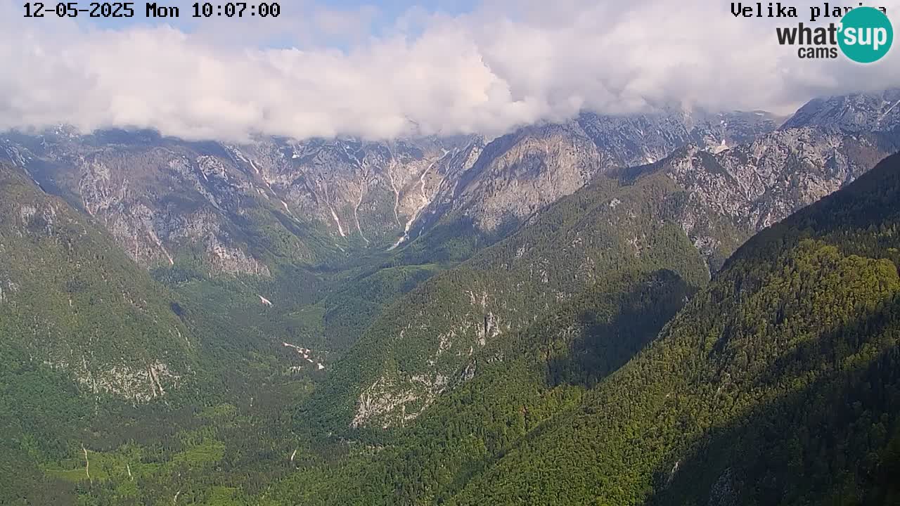 Dolina Kamniške Bistrice | Spletna kamera Velika Planina