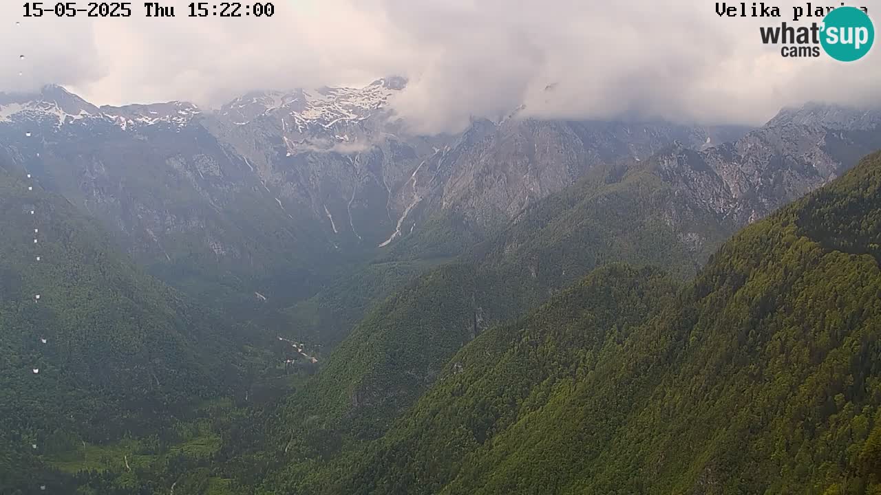 Valle Kamniška Bistrica | Webcam Velika Planina