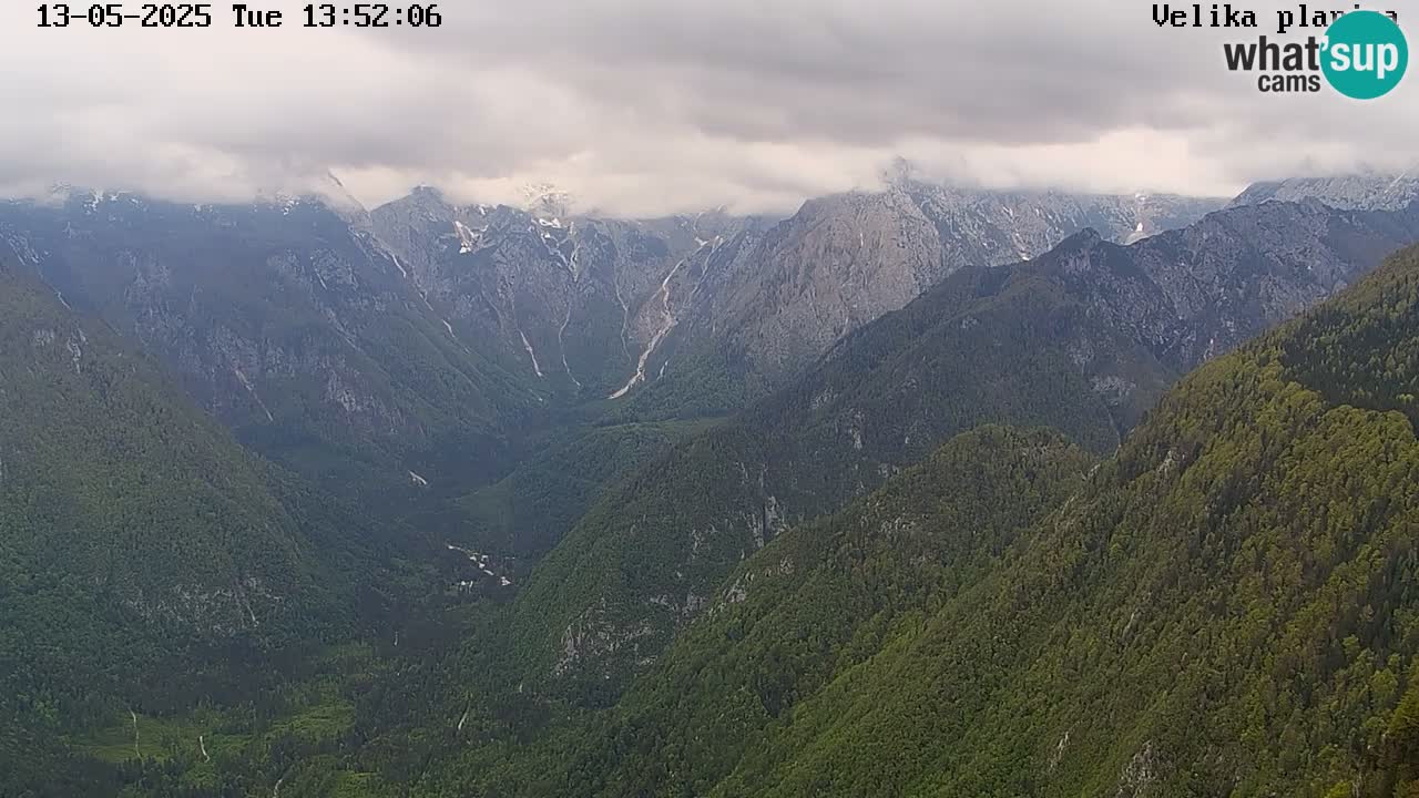 Valle Kamniška Bistrica | webcam Velika Planina